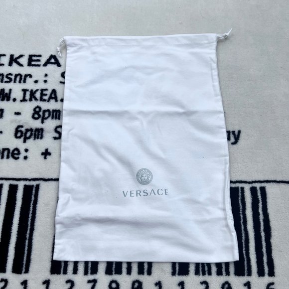 Versace Medusa Head Logo Nubuck Suede Navy Pool Slides - Picture 11 of 11